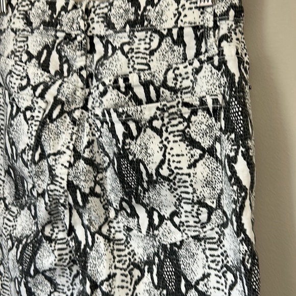 FRAME DENIM Ali High Rise Cigarette Snake Print Jeans Multi Gris Sz 25 - Picture 10 of 16